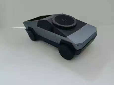 Cybertruck 3in1 Wireless Charging dock - Office or bedroom (Adult or kids) -BRONZE, SILVER OR GREY