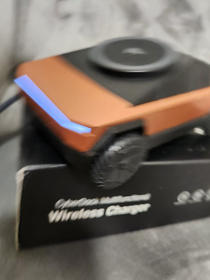 Cybertruck 3in1 Wireless Charging dock - Office or bedroom (Adult or kids) -BRONZE, SILVER OR GREY